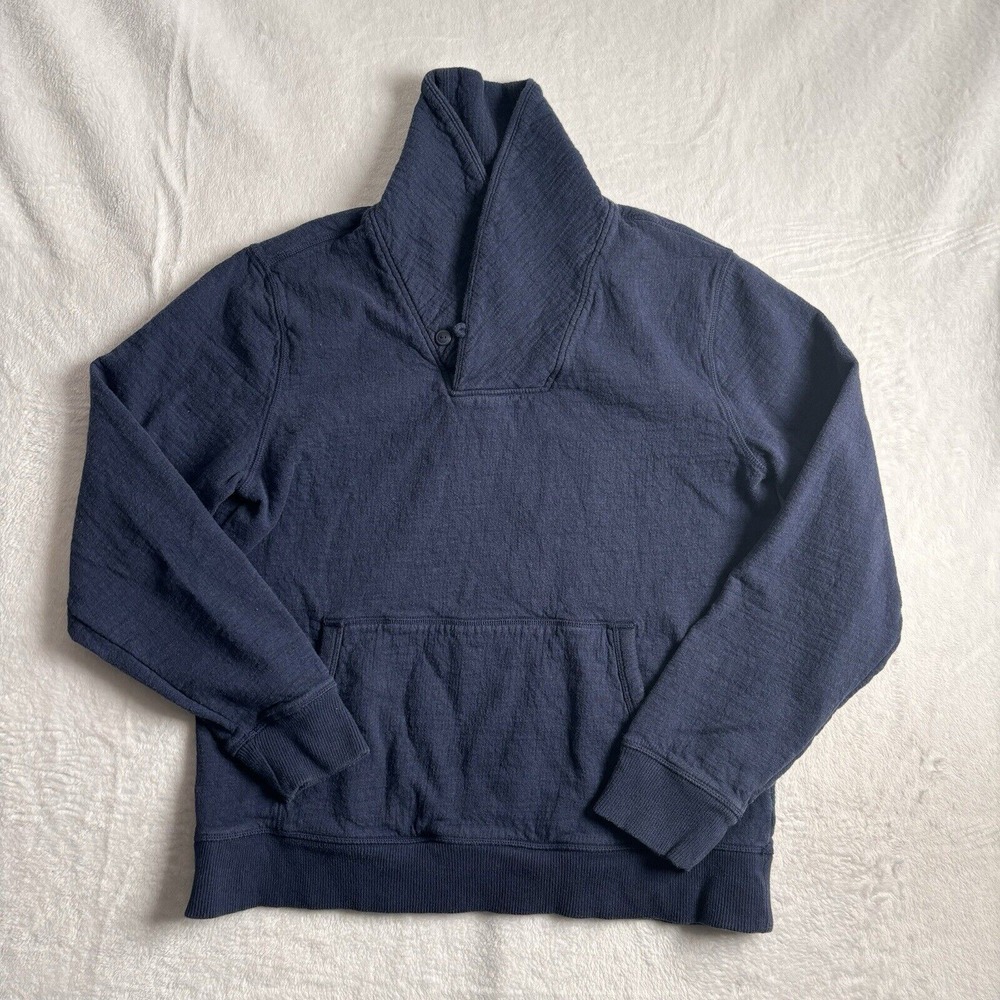 Gap Navy‎ Blue Shawl Collar Long Sleeve Sweater Men's Size Medium/Large *